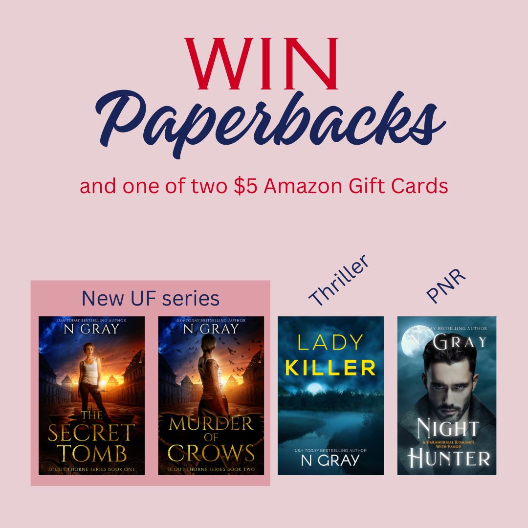 Competition: win paperbacks or one of 2 $5 Amazon gift cards